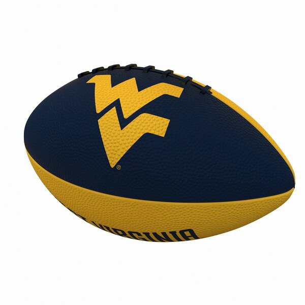 Logo Brands West Virginia Pinwheel Logo Junior Size Rubber Football 239-93JR-2